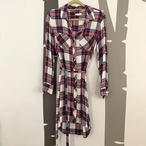 Classic Plaid Shirt Dress By Bill NY. Size XS